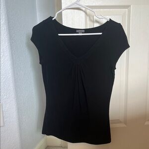 Ann Taylor Black V-Neck Blouse